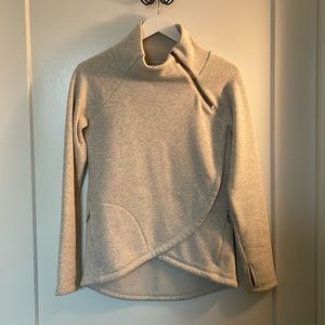 Athleta asymmetrical fleece jacket XXS